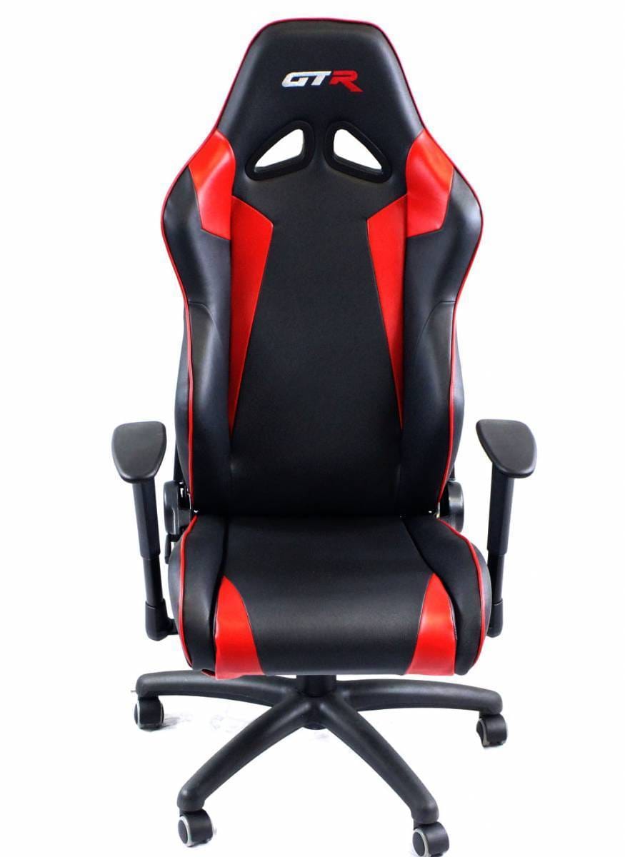 GTR Large Size Big and Tall Computer/Gaming High-back, Ergonomic Leatherette Racing Chair thumbnail 2