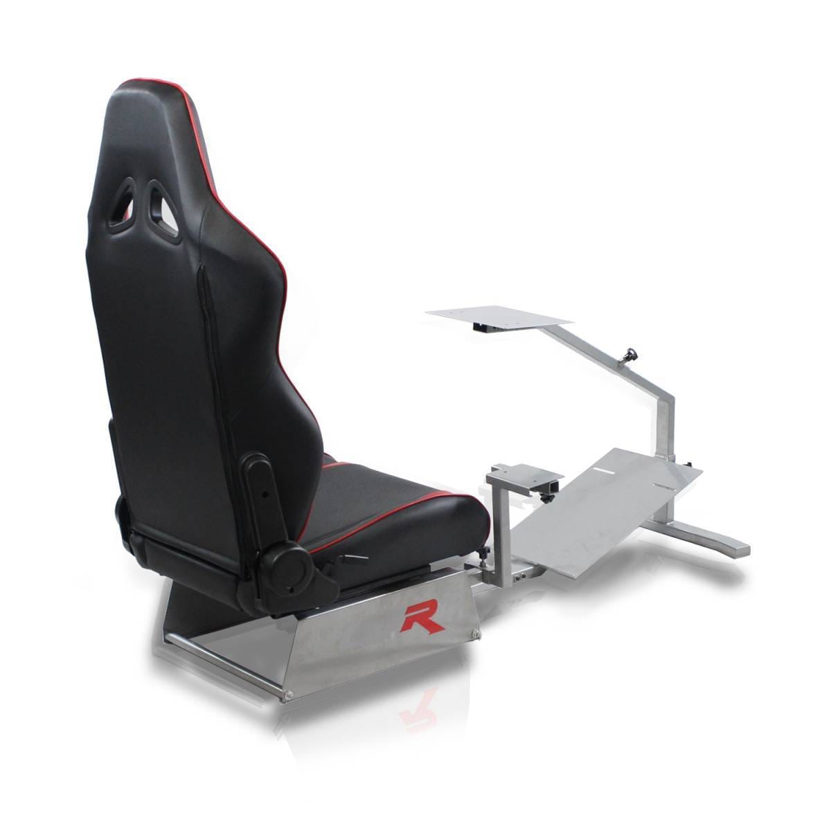 GTR Simulators Touring Model Simulator with Silver Frame and Adjustable Leatherette Racing Seat thumbnail 14