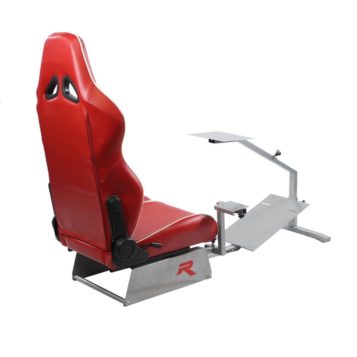GTR Simulators Touring Model Simulator with Silver Frame and Adjustable Leatherette Racing Seat thumbnail 31