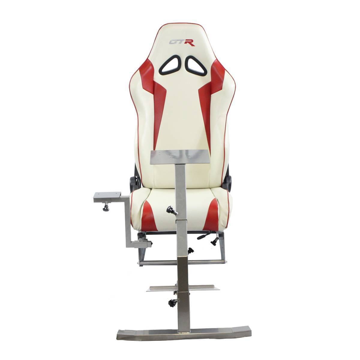 GTR Simulators Touring Model Simulator with Silver Frame and Adjustable Leatherette Racing Seat thumbnail 33