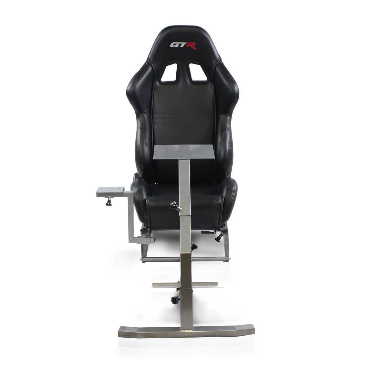 GTR Simulators Touring Model Simulator with Silver Frame and Adjustable Leatherette Racing Seat thumbnail 8