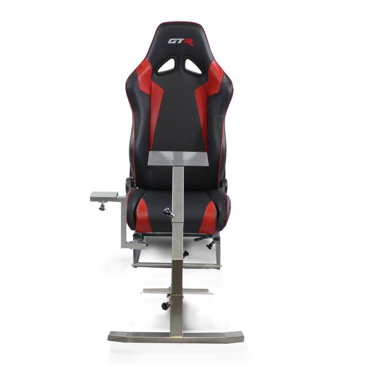 GTR Simulators Touring Model Simulator with Silver Frame and Adjustable Leatherette Racing Seat thumbnail 10