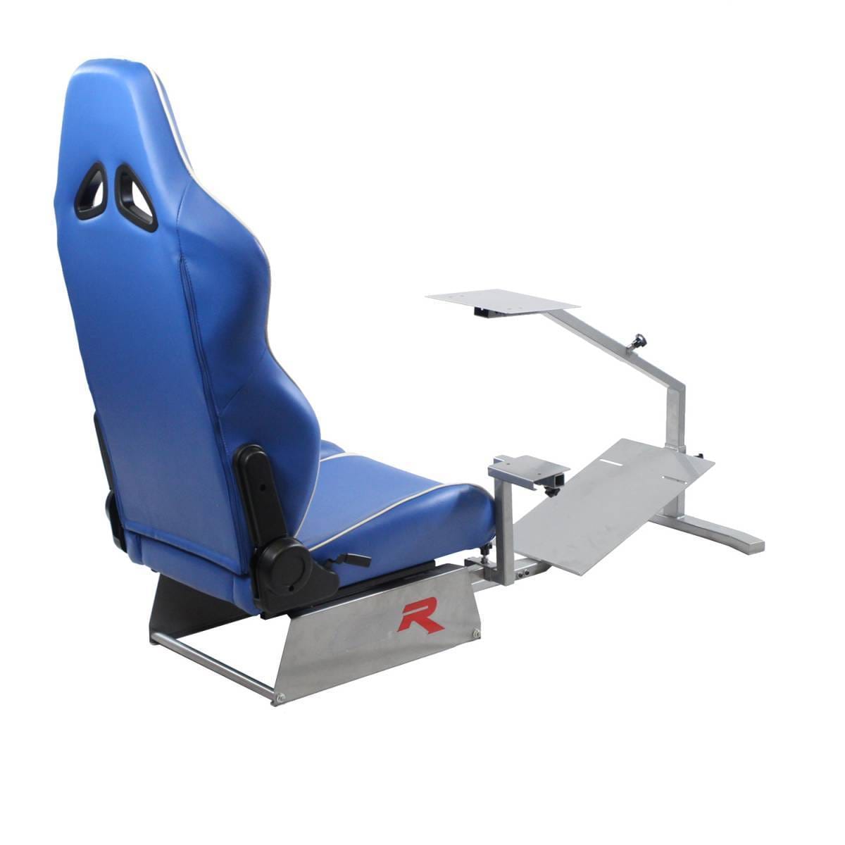 GTR Simulators Touring Model Simulator with Silver Frame and Adjustable Leatherette Racing Seat thumbnail 19