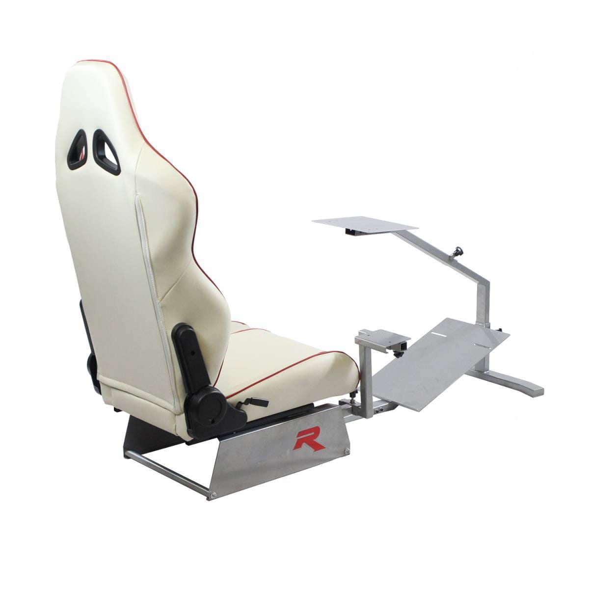 GTR Simulators Touring Model Simulator with Silver Frame and Adjustable Leatherette Racing Seat thumbnail 39