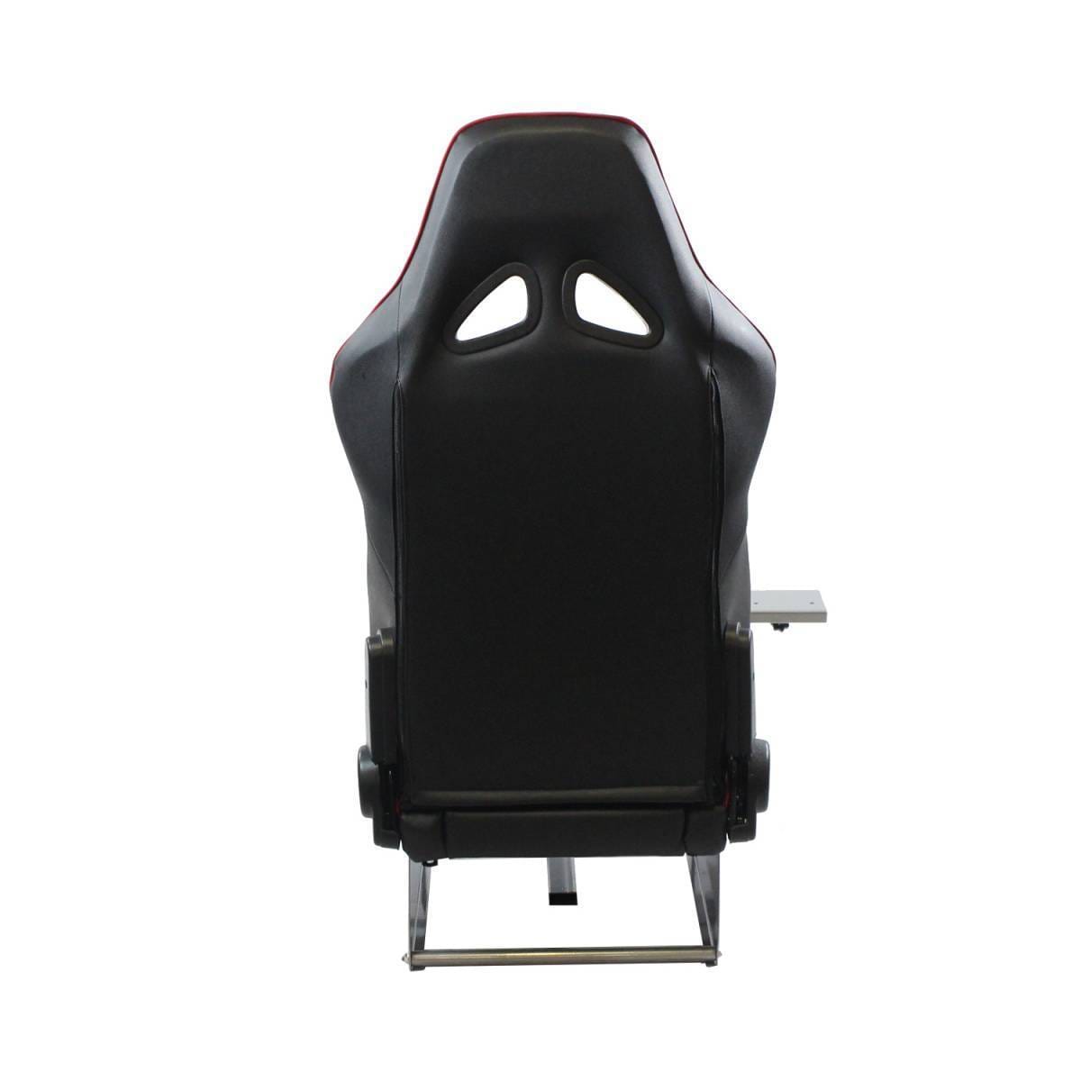 GTR Simulators Volante Adjustable Racing Car Seat, White with Red Stripes thumbnail 8