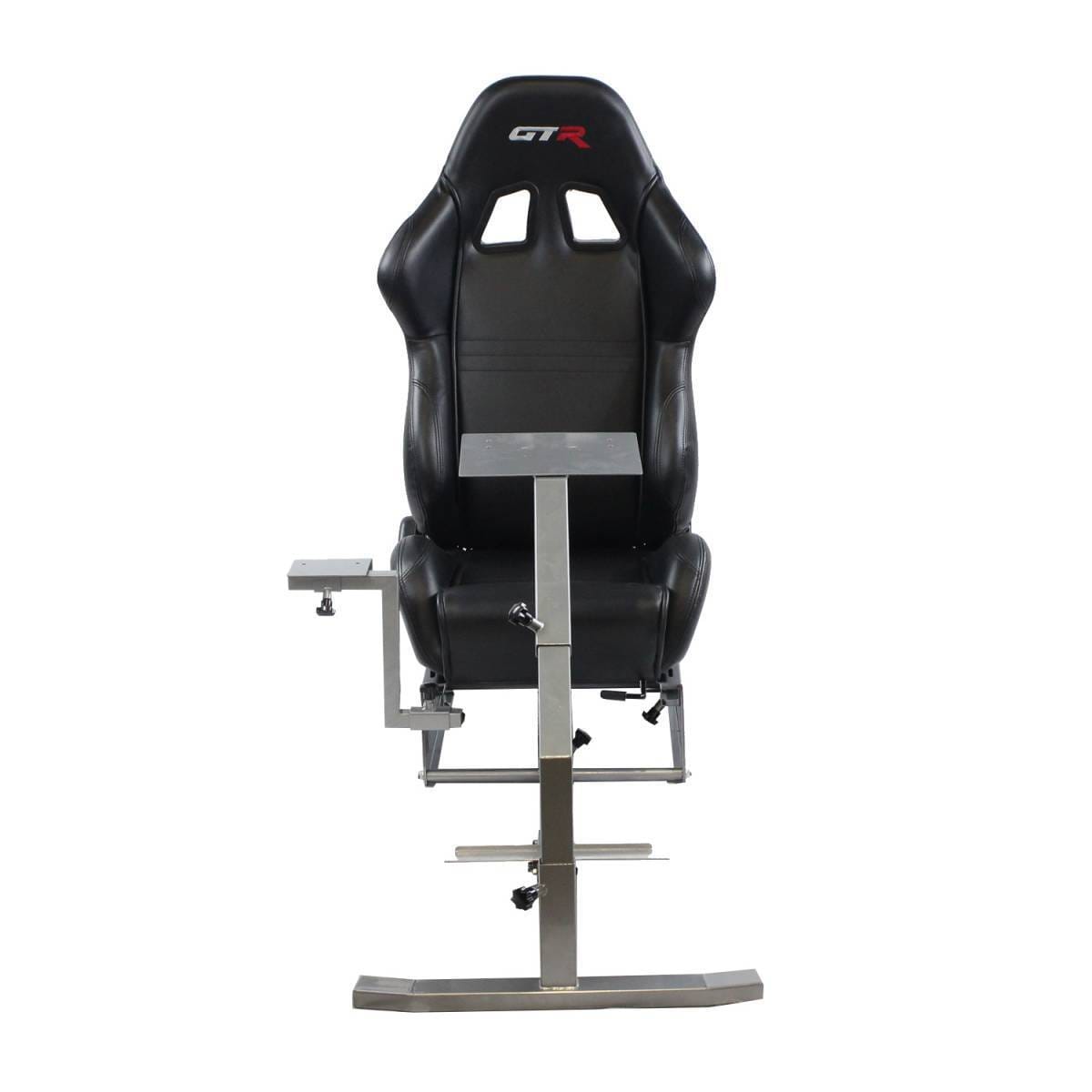 GTR Simulators Volante Adjustable Racing Car Seat, Blue with White Stripes thumbnail 5