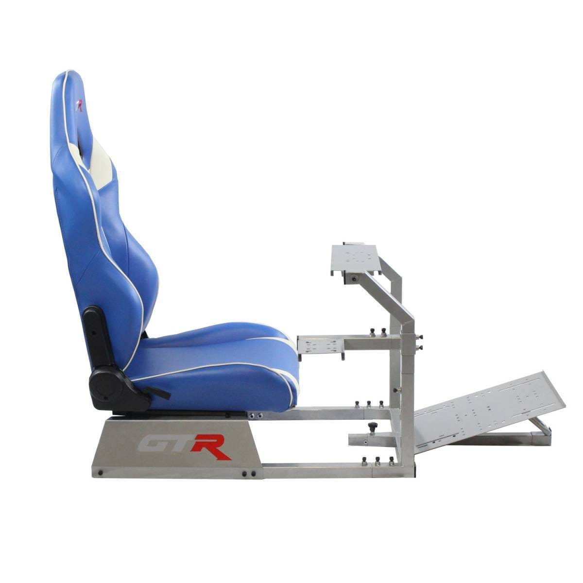 GTR Simulators GTA™️ Model Simulator Frame & Adjustable Racing Seat – Color Options Available Majestic Black Black with Red thumbnail 19