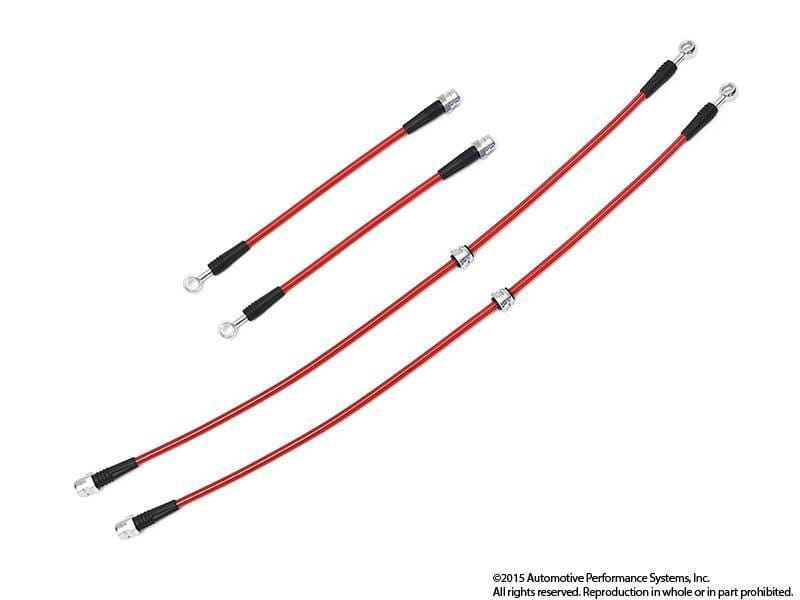 NEUSPEED Sport Stainless Steel Brake Lines (Red Finish) for VW MKVII Golf / GTI & Audi A3 (8v) FWD thumbnail 2