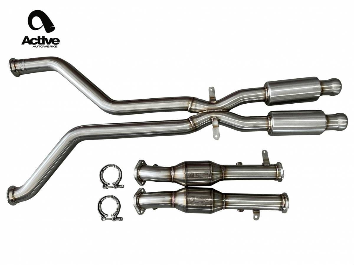 ACTIVE AUTOWERKE E9X M3 SIGNATURE X PIPE WITH GESI ULTRA HIGH FLOW CATS 11-018 thumbnail 5