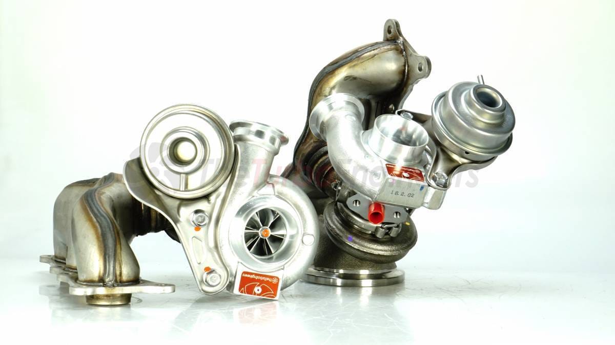 TTE 500 NEW TURBOCHARGERS for BMW N54 135/335 Upgrade Wastegate thumbnail 2