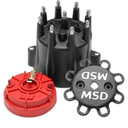 BCCX 84336 Black Chevy V8 HEI Distributor Cap and Rotor