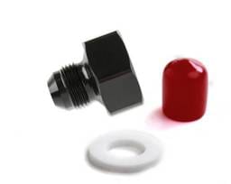 BHHV 16233NOS NOS Black T7075 aluminum 8AN-660 Bottle Nut Adapter