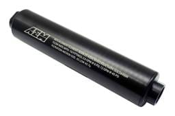 AEM 25-201BK AEM Universal High Flow -10 AN Inline Black Fuel Filter