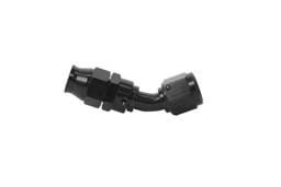 Aeromotive 15354 Aeromotive PTFE Hose End - AN-08 - 45 Deg - Black Anodized