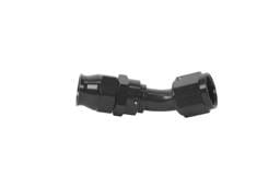 Aeromotive 15357 Aeromotive PTFE Hose End - AN-10 - 45 Deg - Black Anodized