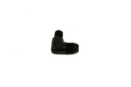Aeromotive 15667 Aeromotive Fitting Elbow 1/4in-MNPT to AN-08 90-Deg Black
