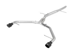 aFe 49-36419-B aFe 17-19 Audi A4 (L4-2.0L) MACH Force-Xp Stainless Steel Axle-Back Exhaust System - Black Tip