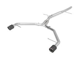 aFe 49-36419-C aFe 17-19 Audi A4 (L4-2.0L) MACH Force-Xp Stainless Steel Axle-Back Exhaust System - Carbon Tip