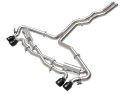 aFe 49-36448-B aFe 20-22 Audi RS6 Avant V8 4L (tt) MACH Force-Xp 3in to 2.5in 304 SS Cat-Back Exhaust w/ Black Tip