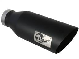 aFe 49-92023-B aFe MACHForce XP Exhausts Tips SS-304 EXH Tip 4In x 7Out x 18L Bolt-On (blk)
