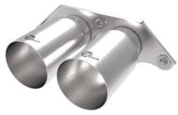 aFe 49C36435-H aFe Power Mach Force Xp 4in 304 SS Bolt-On Exhaust Tips Brushed 14-19 Porsche 911 GT3 3.8L/4.0L