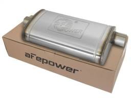 aFe 49M00016 aFe MACHForce XP SS Muffler 3in Center Inlet / 3in Offset Outlet 22in L x 11n W x 6in H Body