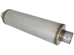 aFe 49M00024 aFe MACH Force-Xp 409 SS Muffler 3-1/2in ID Center/Center x 7in Dia x 24in L - Round Body