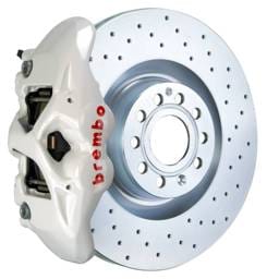 Brembo 1S4.8001A6 Brembo 07-15 TT 2.0T/07-15 TT 3.2L/09-15 TTS Fr GT BBK 4 Pist Cast 345x30 1pc Rotor Drilled- White