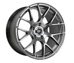 Enkei 467-880-1242HS Enkei Raijin 18x8 42mm Offset 5x120 Bolt Pattern 72.6 Bore Diameter Hyper Silver Wheel