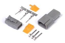 Haltech HT-031013 Haltech Matching Set of Deutsch DTM-3 Connectors 7.5 Amp Plug & Pins