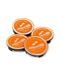 fifteen52 52-ST-CAP-ORANGE-SET Fifteen52 Super Touring (Chicane/Podium) Center Cap Set of Four - Orange/Chrome