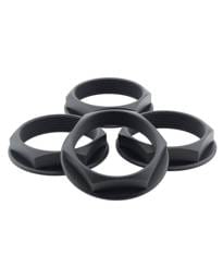 fifteen52 52-ST-NUT-V2- BLACK-SET fifteen52 Super Touring Nut V2 - Anodized Black w/ Satin Clear - Set of 4