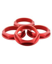 fifteen52 52-ST-NUT-V2- RED-SET fifteen52 Super Touring Nut V2 - Anodized Red w/ Satin Clear - Set of 4