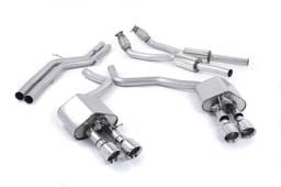 Milltek Non-Resonated Valvesonic Catback, Polished Tips for Audi S6/S7 4.0T SSXAU443