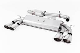 Milltek NON-VALVED RESONATED CAT-BACK RACE EXHAUST SYSTEM WITH POLISHED TIPS FOR VW Mk7.5 Golf R SSXVW451