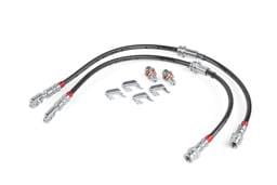 HJQF BRK00050 APR Braided Stainless Steel Brake Lines (Set of 2) - Front - Fits select 2015-2026 Volkswagen, Audi applications